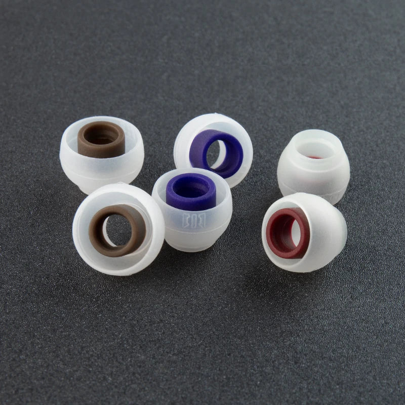 Silicone Earphone Eartips 3 Pairs S/M/L – Replacement Earbud Tips for IEMs & Wired Headsets