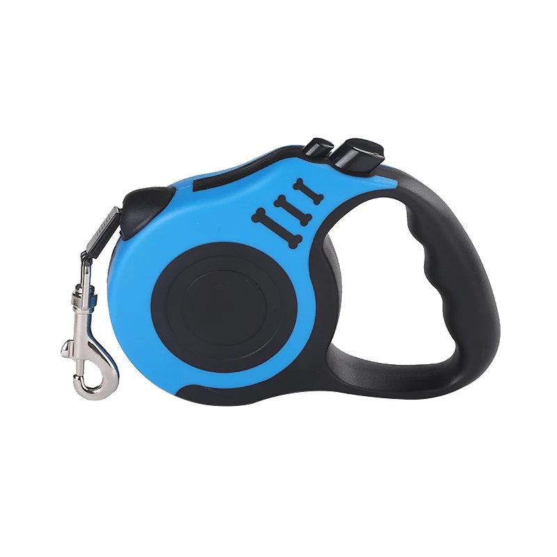 Retractable Dog Leash 3m / 5m (9.8ft / 16.4ft) Nylon Automatic Pet Lead for Small, Medium & Large Dogs and Cats