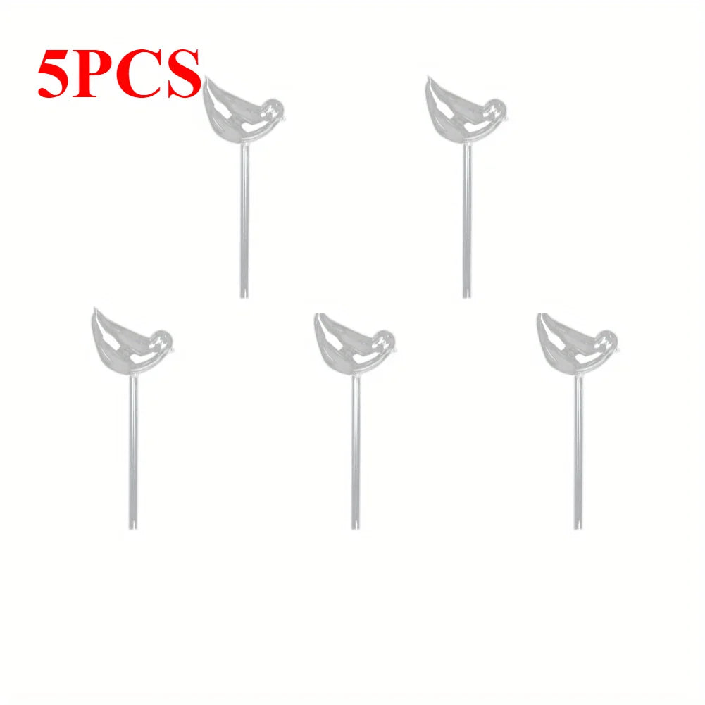 5-Pack Bird-Shaped Self-Watering Plant Globes, Automatic Drip Watering for Indoor Plants & Garden