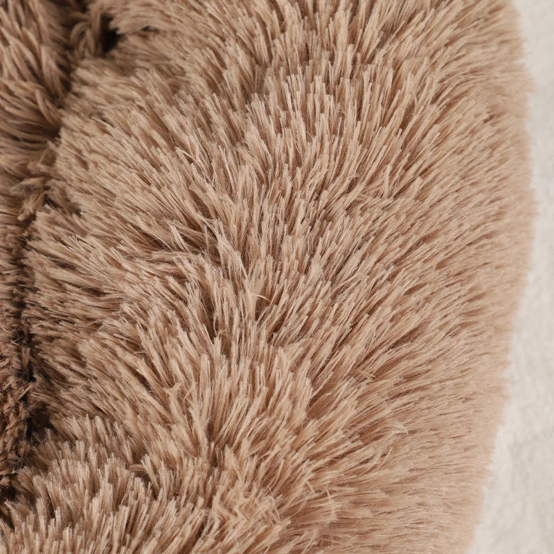 Fluffy Winter Pet Bed Large Plush Dog & Cat Sofa Bed Kennel Mat Cozy Puppy Basket