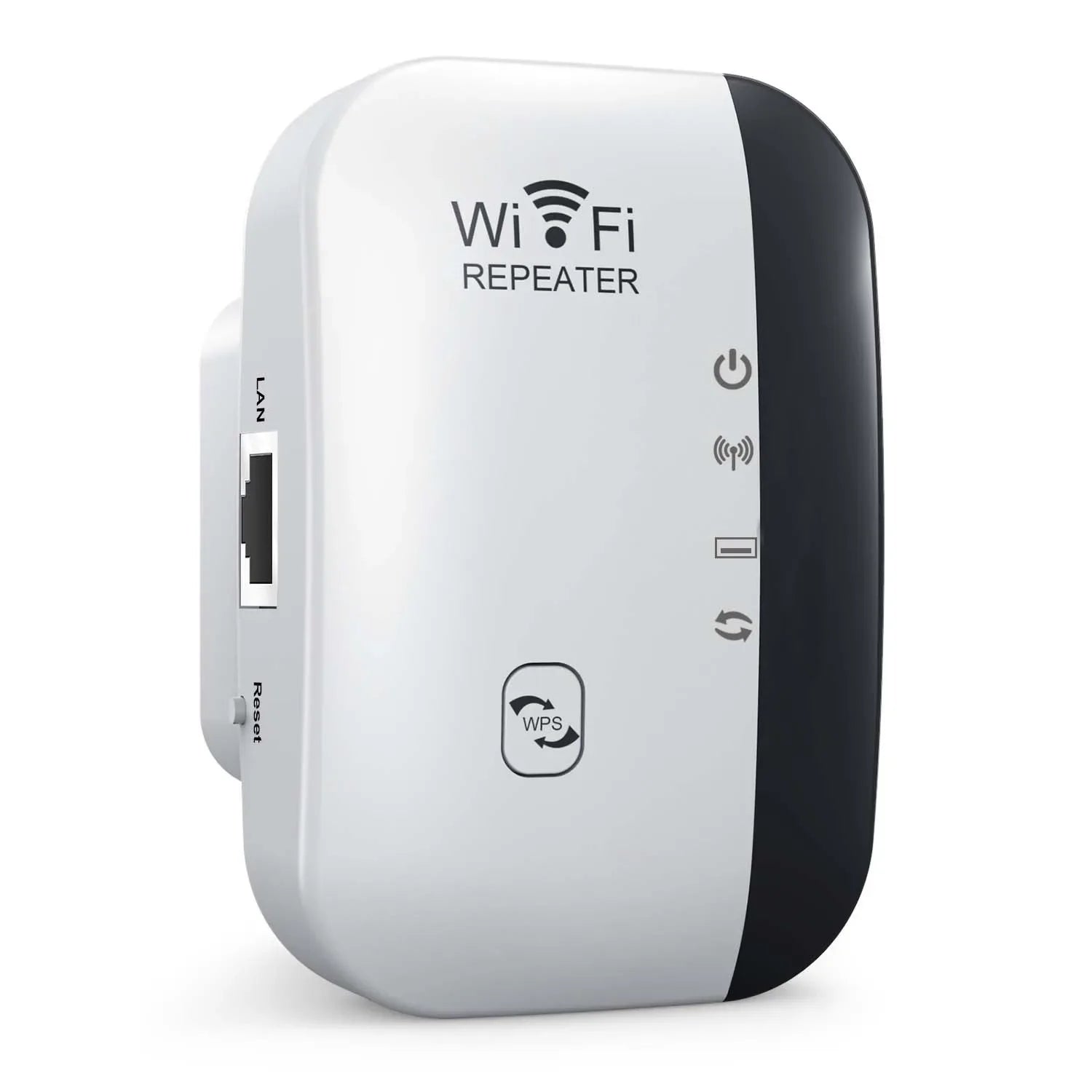300Mbps WiFi Repeater 802.11n Signal Booster - 2.4 GHz Wireless Range Extender for Home & Office