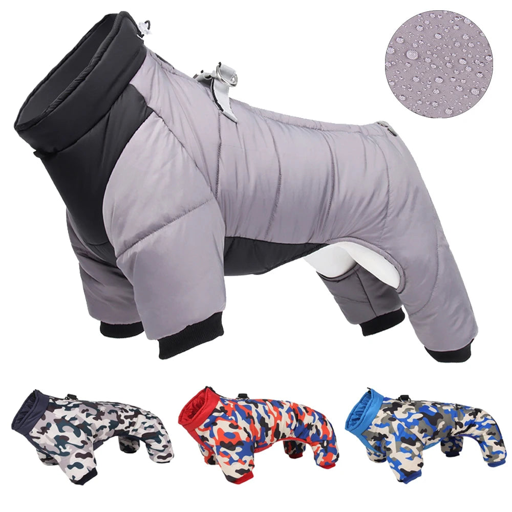 Waterproof Padded Winter Dog Jacket – Warm Thick Coat for Small & Medium Dogs (Chihuahua, French Bulldog, Pug)