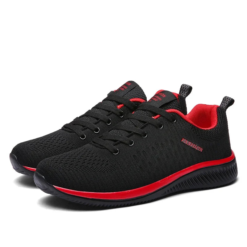 Men's Knit Running & Walking Sneakers – Breathable Athletic Casual Shoes, Large Sizes EU 36–48