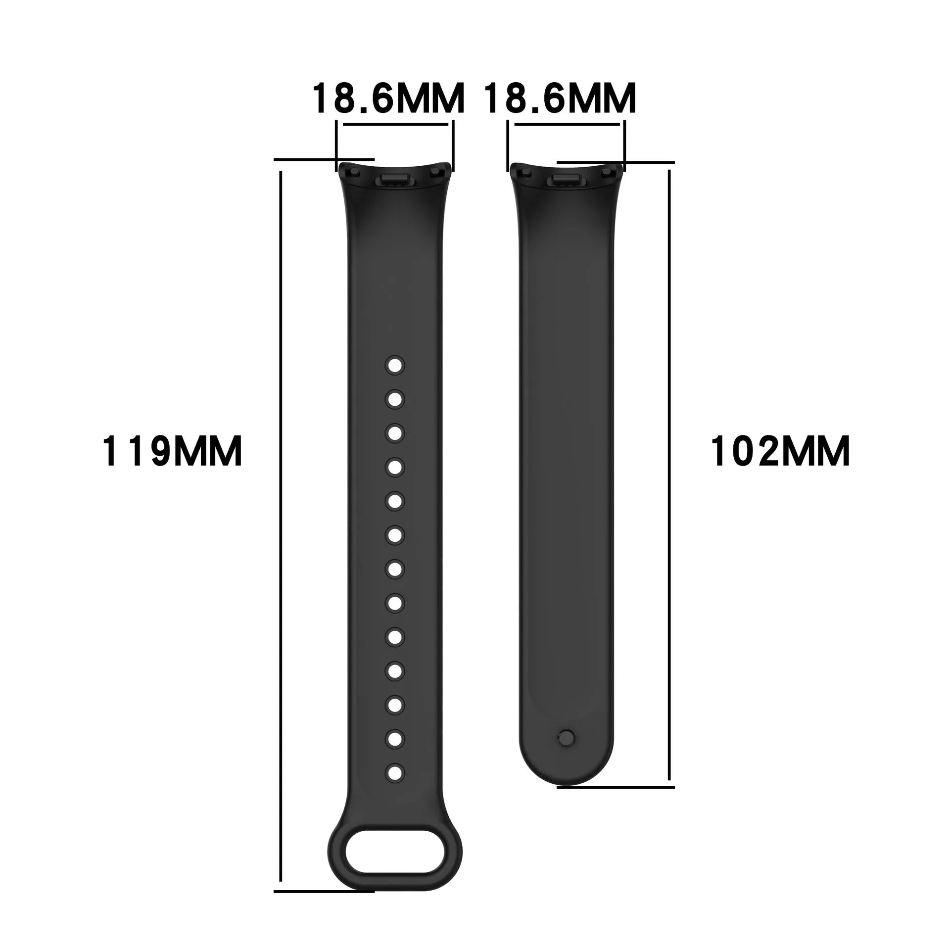 Silicone Sport Strap NFC Rubber Bracelet Replacement for Smart Fitness Bands Unisex