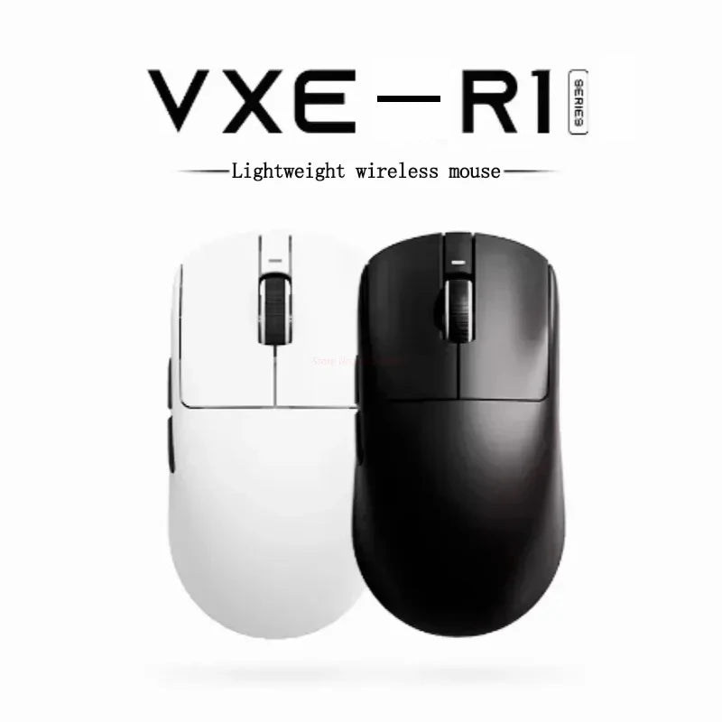 Lightweight Wireless Gaming Mouse - Bluetooth & USB, Rechargeable, 5-Button, 1600 DPI, Right-Handed