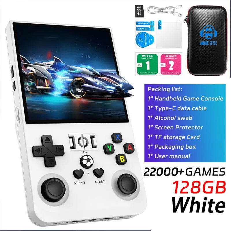 Retro Handheld Game Console 64/128GB, 18,000+ Classic Games, Portable Pocket 4.0" (10.2 cm) IPS Screen, 4000mAh Battery