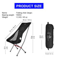 Portable Foldable Camping Chair with High Back - Aluminum Alloy Beach & Fishing Chair for Picnic and Travel