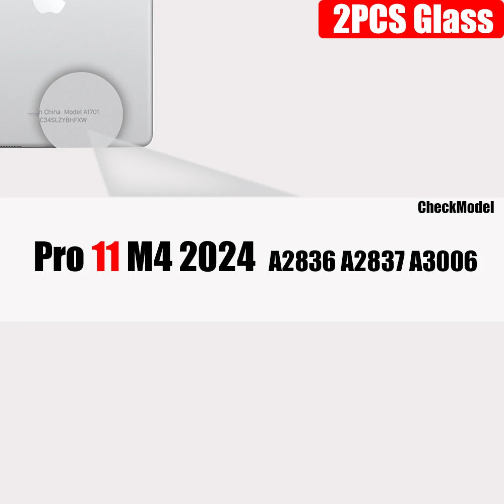2-Pack Tempered Glass Screen Protector for iPad — Clear, Anti-Fingerprint, Case-Friendly — Fits 11-inch (27.9 cm), 10.5-inch (26.7 cm), 9.7-inch (24.6 cm), Air, Mini & Most iPad Models