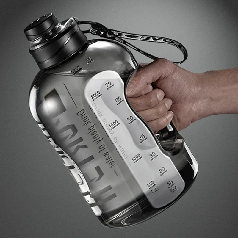 Portable Large Capacity Sports Water Bottle 1.7L (57.5 fl oz) / 2.7L (91.3 fl oz) — Gym, Cycling & Camping