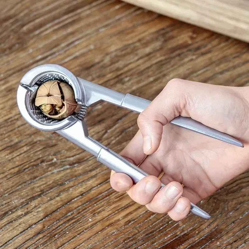 Multifunction Zinc Alloy Nutcracker Nut Sheller for Almonds Walnuts Pecans Hazelnuts