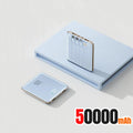 500,000 mAh Mini Power Bank Built-in 4 Cables 120W Fast Charging Portable External Battery for Android & iOS