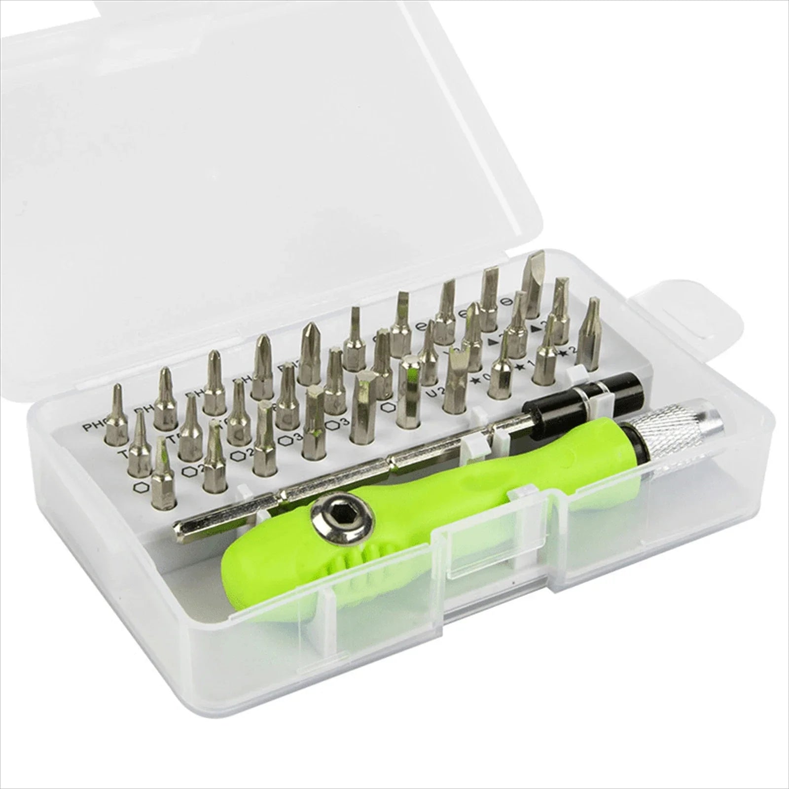 32-in-1 Precision Screwdriver Set with 30 Magnetic Torx & Phillips Bits — Mini Repair Kit for Phone, Watch, PC