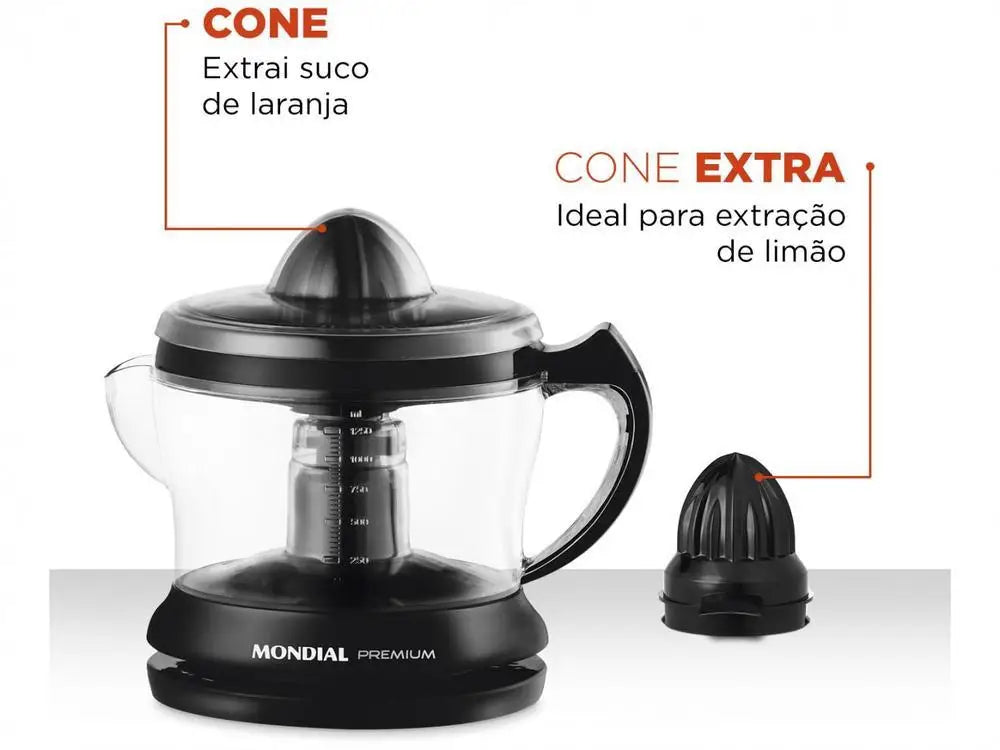 Premium Electric Citrus Juicer 110V – 1.25 L (42 fl oz) Dual-Cone, 30W