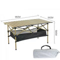 Lightweight Foldable Camping Table with Carry Bag, Portable Outdoor Picnic Beach BBQ Table