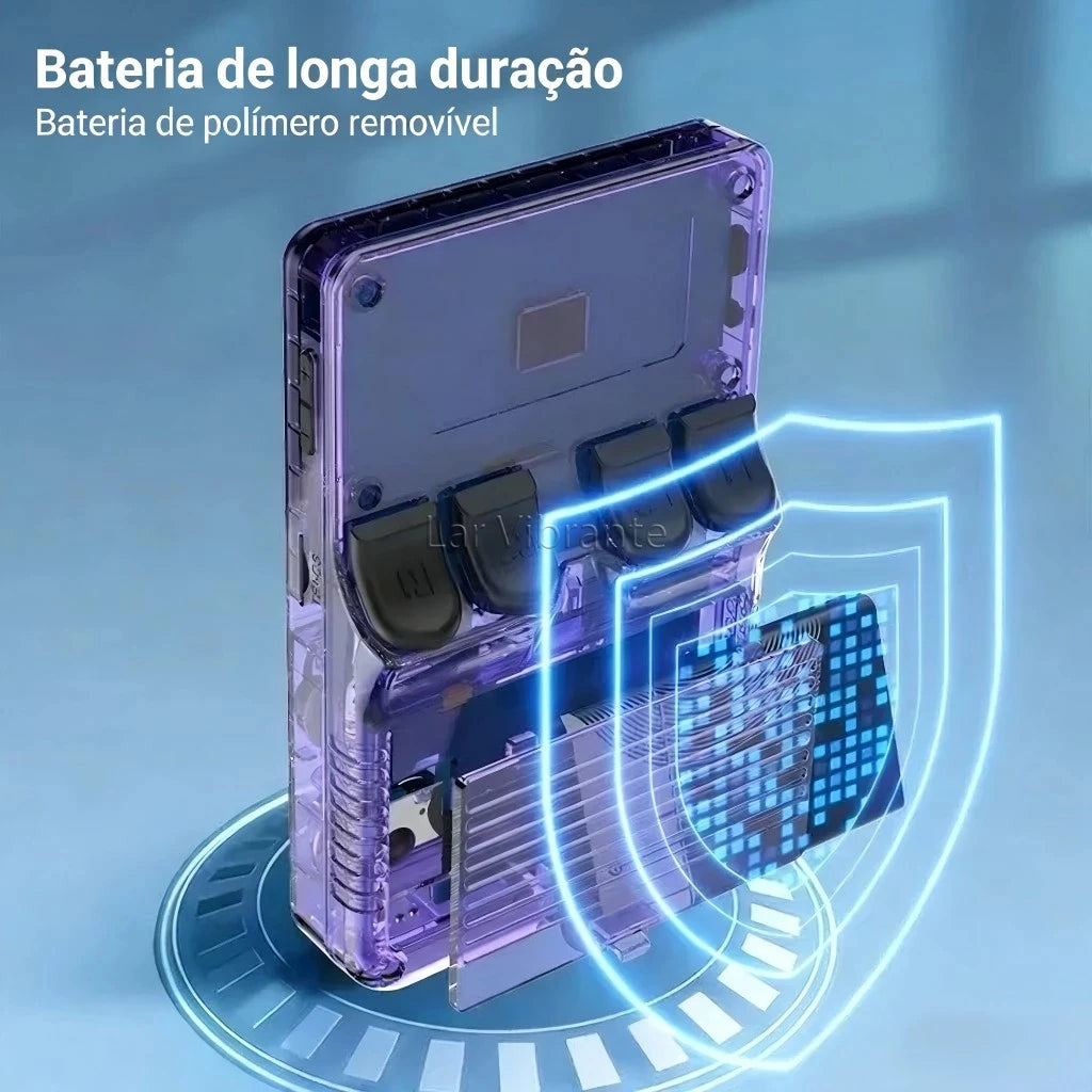 Retro Handheld Game Console – 3.5-inch (8.9 cm) IPS Screen, 16GB, 15,000+ Games, Linux, Dual Analog, 3000mAh Battery