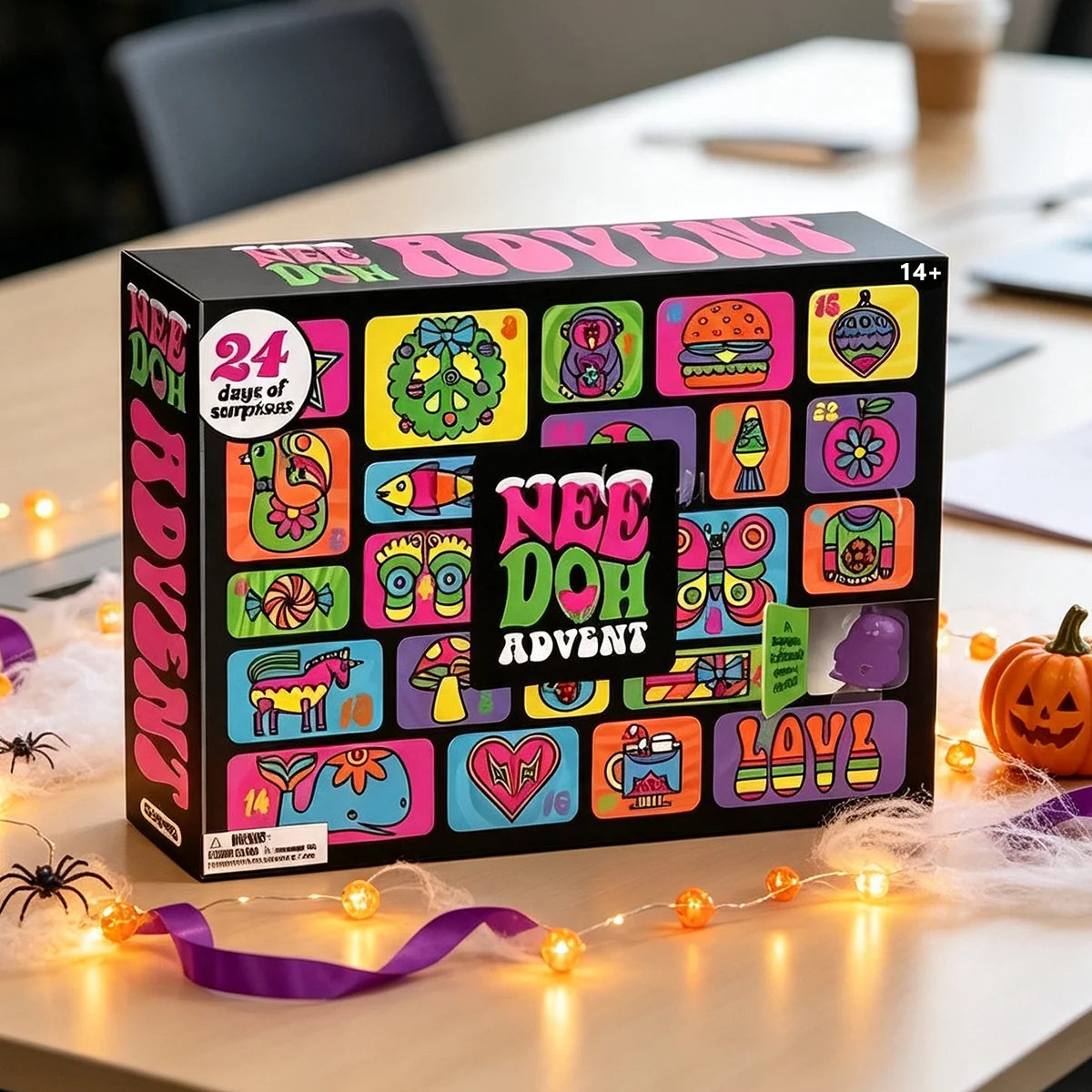 24-Day 3D PVC Sensory Squeeze Advent Calendar for Adults - Stress Relief Christmas Countdown
