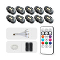 4/10-Pack Car LED Warning Lights — Rechargeable Wireless Decorative Atmosphere Lamps with Remote Control
