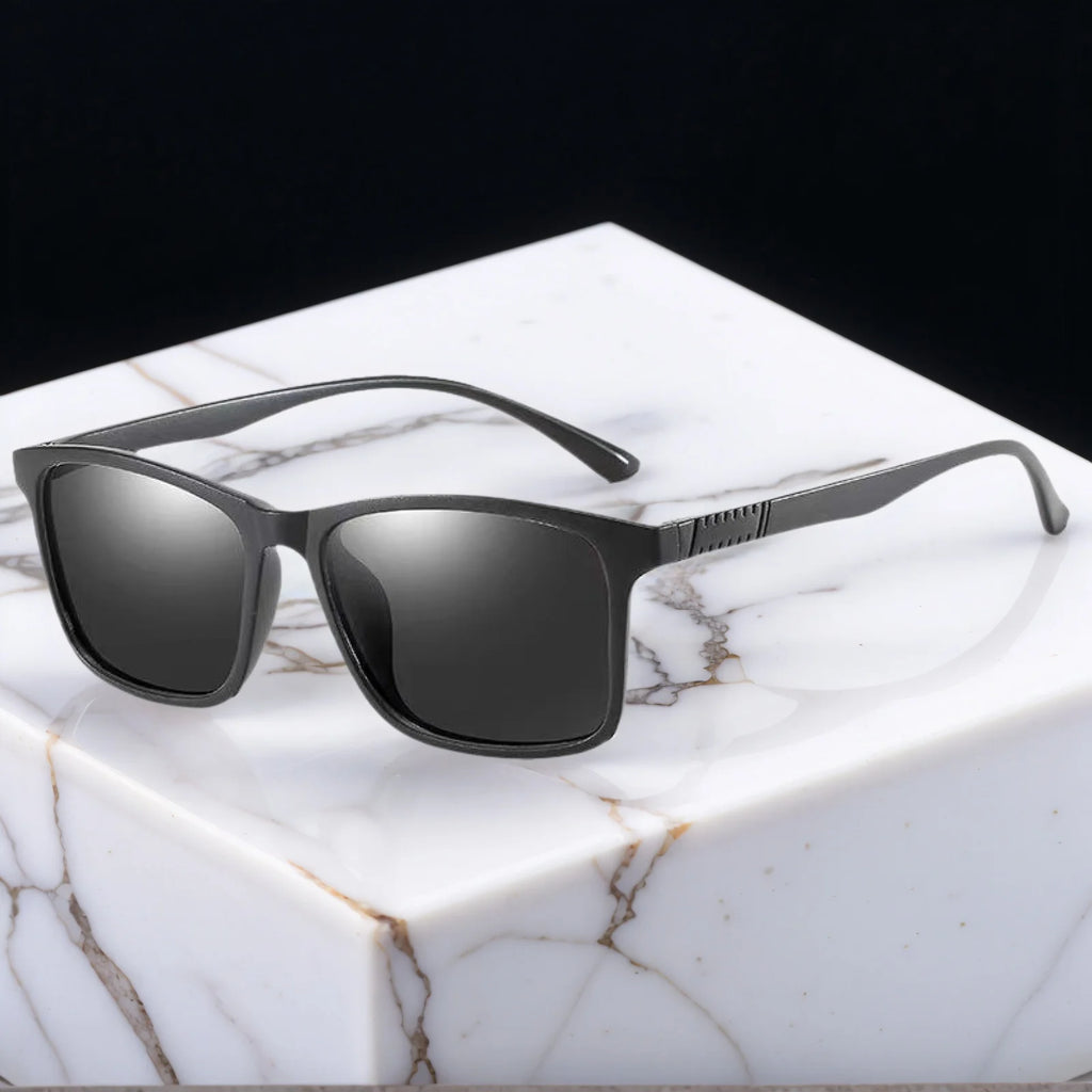 UV400 Cycling Sunglasses – Unisex Square TR-90 Frame Sport Sunglasses for Driving & Fishing