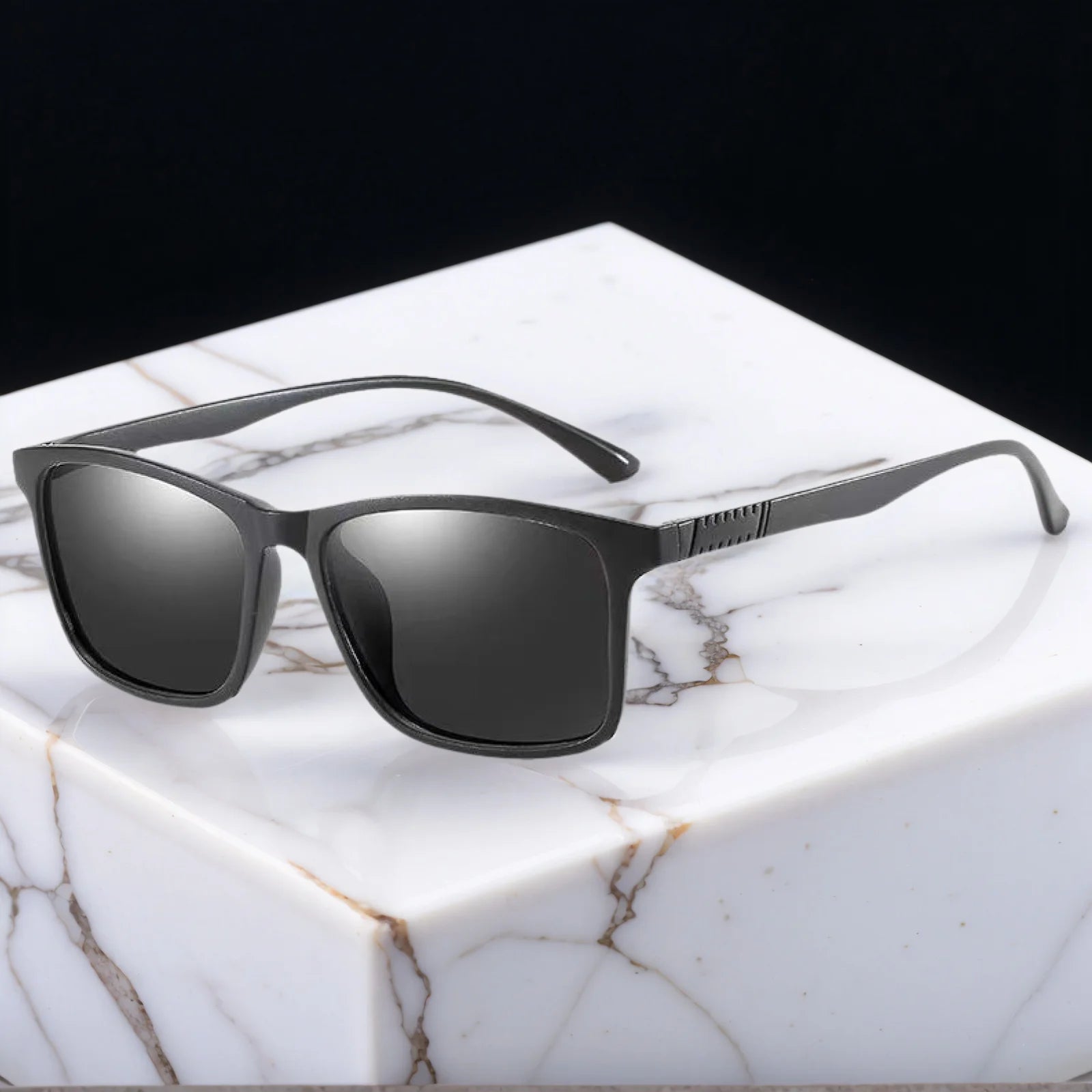 UV400 Cycling Sunglasses – Unisex Square TR-90 Frame Sport Sunglasses for Driving & Fishing