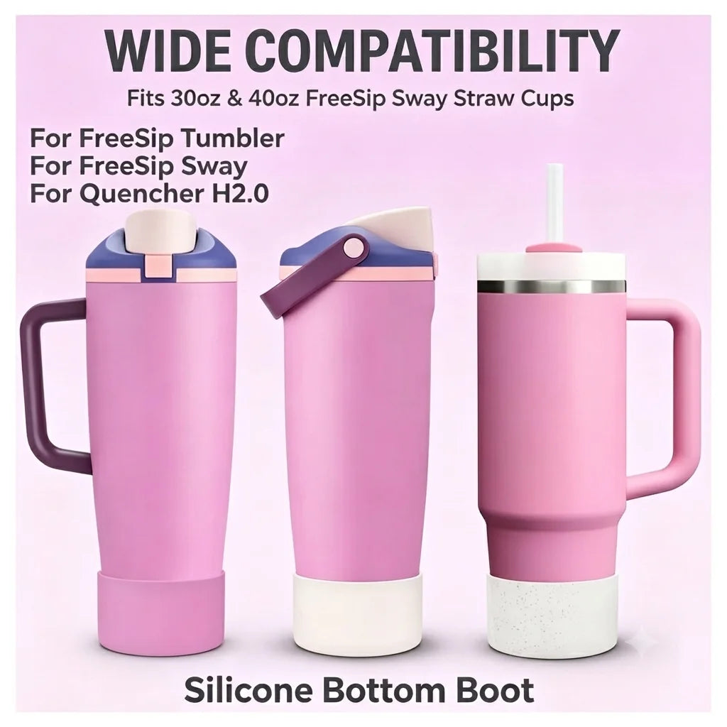 Silicone Bottom Boot Protector for Straw Tumblers — Fits 19oz/20oz (562/591ml), 24oz (710ml), 30oz (887ml), 40oz (1183ml)