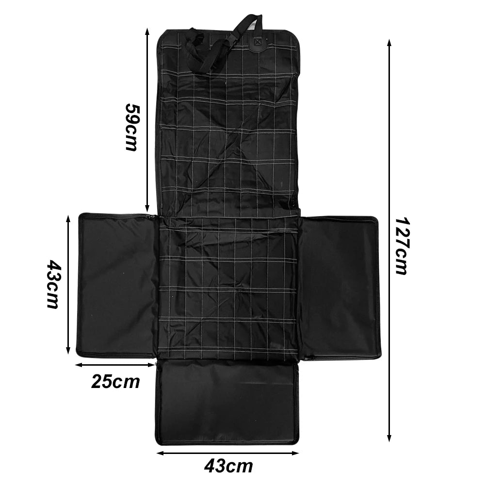 Waterproof Dog & Cat Car Seat Carrier Folding Oxford Travel Hammock - Universal Fit up to 60 kg (132 lb)
