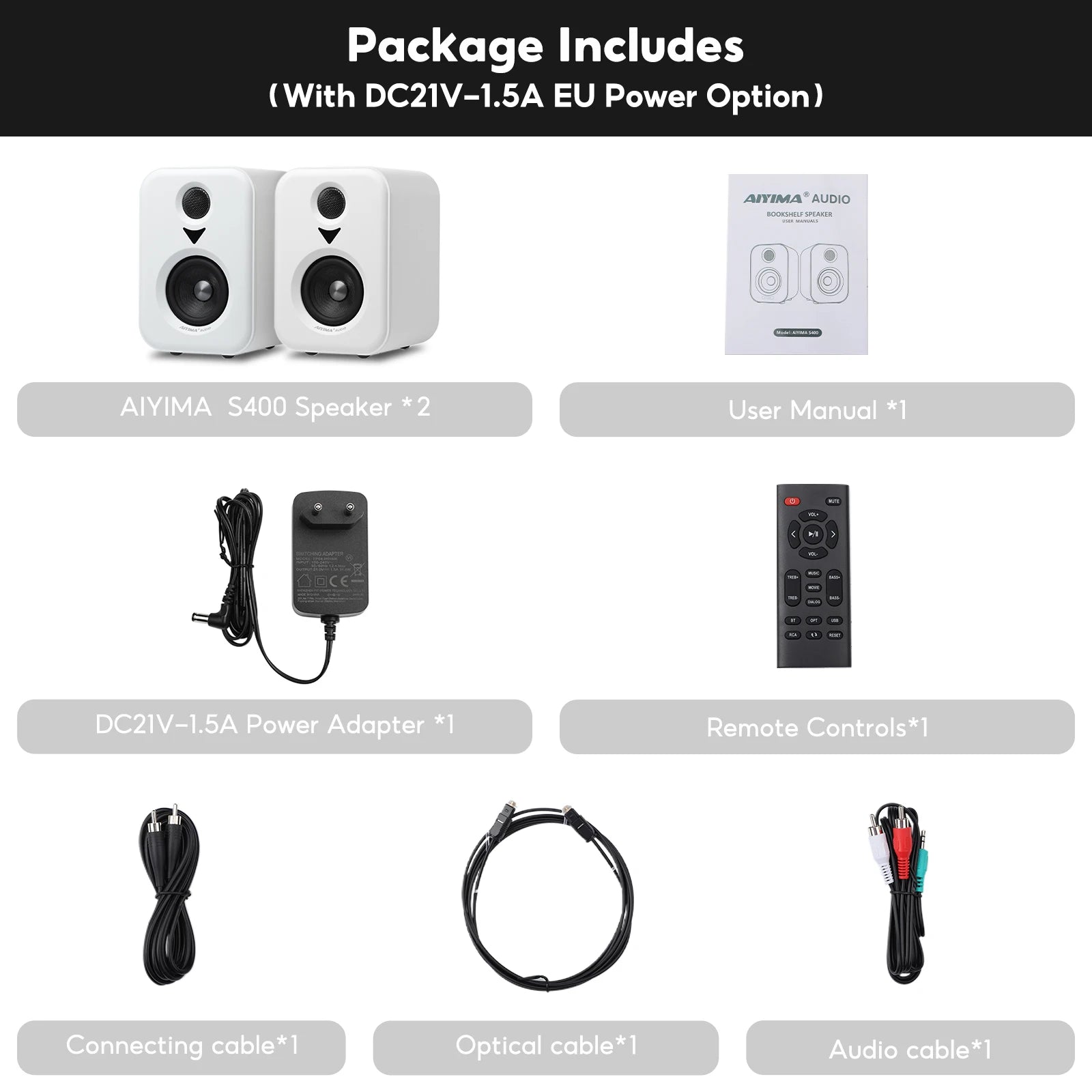 Bookshelf Active Studio Speakers 3" (7.6 cm) Bluetooth 5.3 USB DAC Hi-Res HiFi 2.0 with Subwoofer Output for TV & PC
