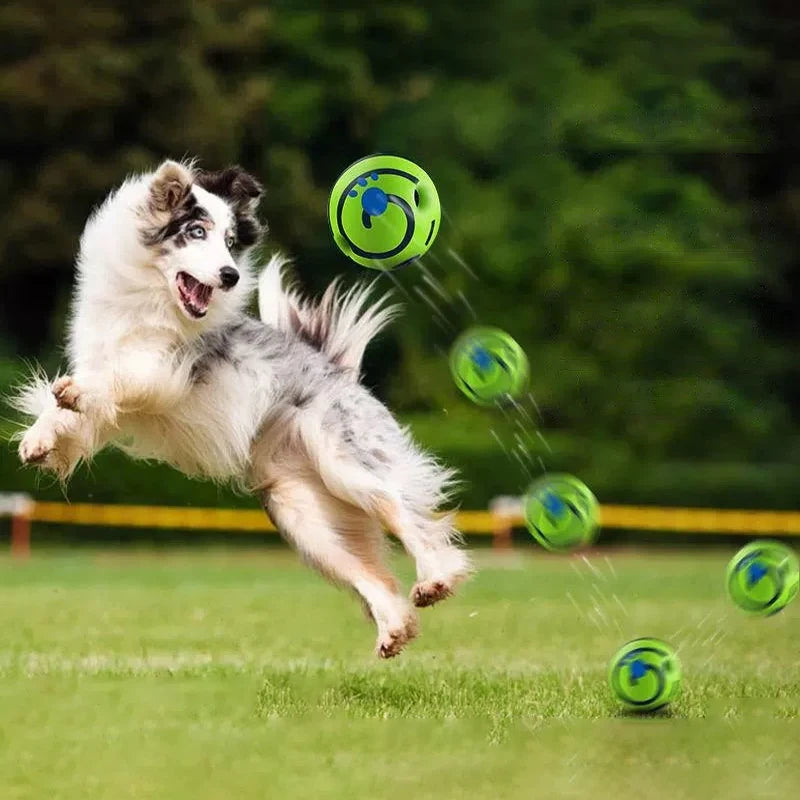 Wobble Wag Giggle Ball - Interactive Dog Toy, No Batteries, Rubber Giggle Ball for Indoor & Outdoor Play