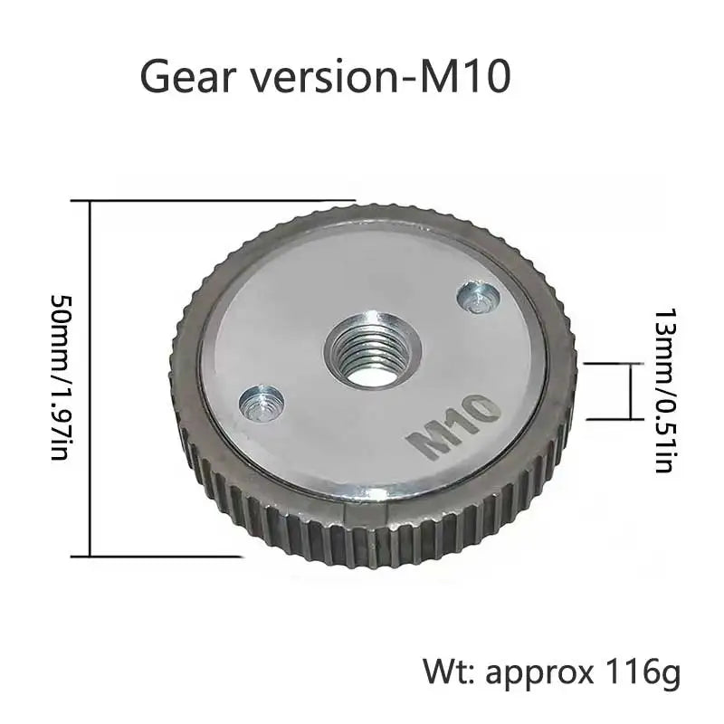 Quick-Release Self-Locking Flange Nut for Angle Grinder & Polisher - M10 M14 M5/M8/M11