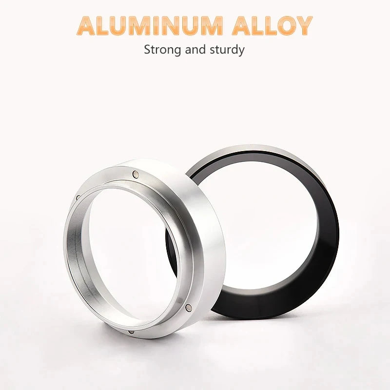 Magnetic Aluminum Dosing Ring for Espresso Portafilter — Fits 51mm, 54mm, 58mm