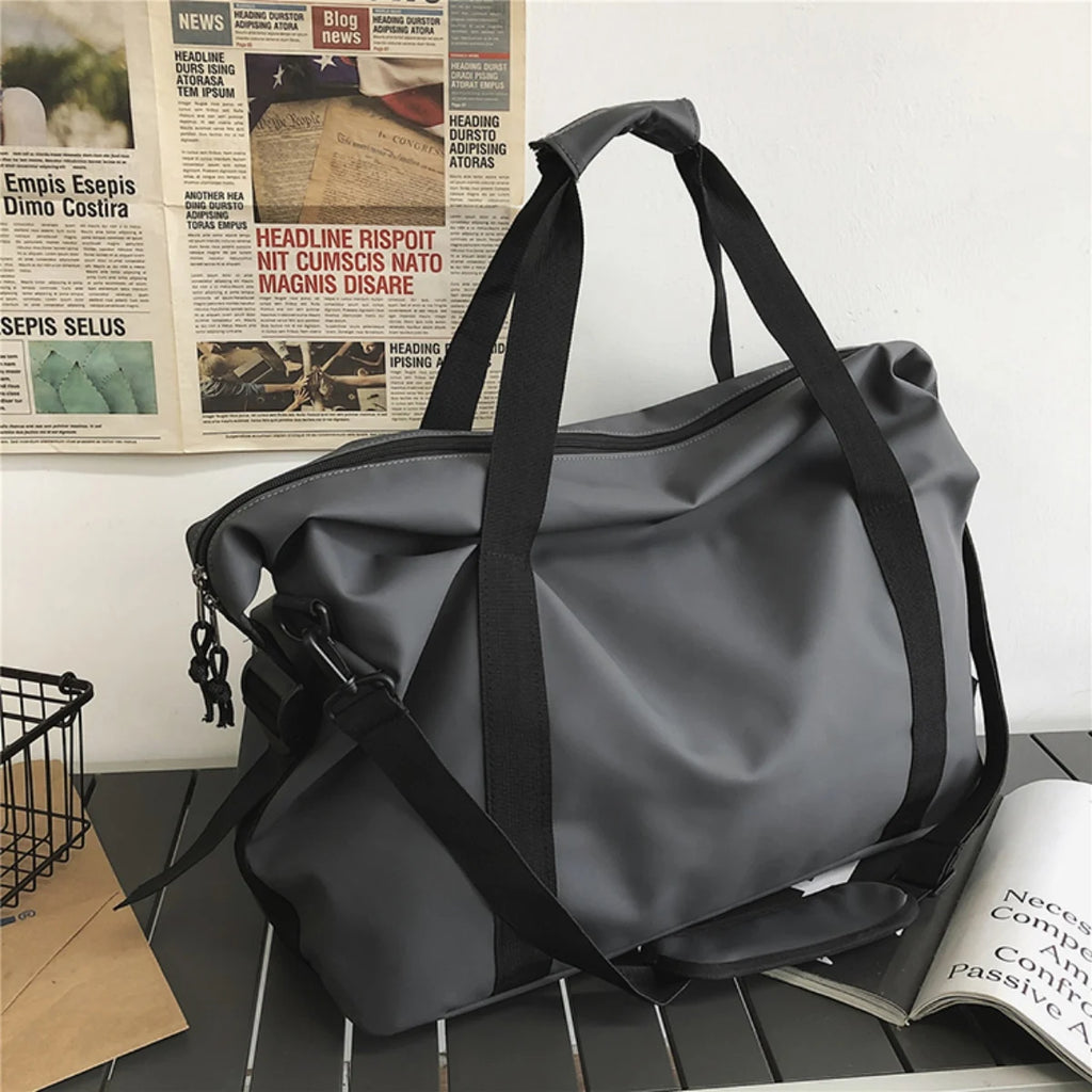 Large Capacity Lightweight Travel & Gym Duffel - Nylon Handheld One-Shoulder Crossbody Bag