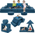 22-Piece Modular Kids Play Couch — Convertible Toddler Foam Sofa for Playroom, Bedroom & Living Room, Buildable Play Blocks for Imaginative Play