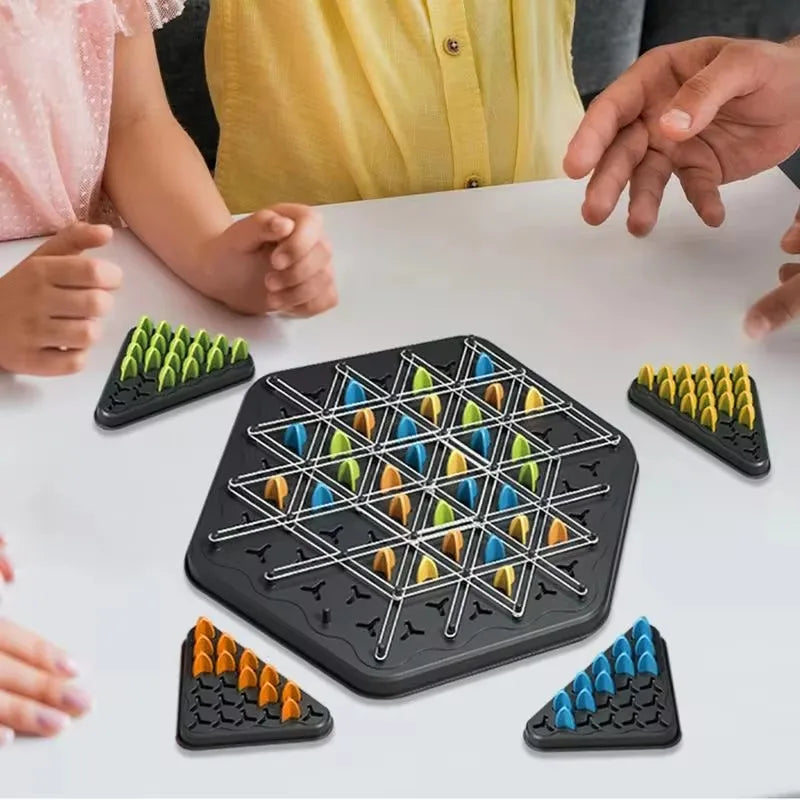 Triangle Chess Duel Strategy Board Game — Family Logic Tabletop Game for Kids & Adults