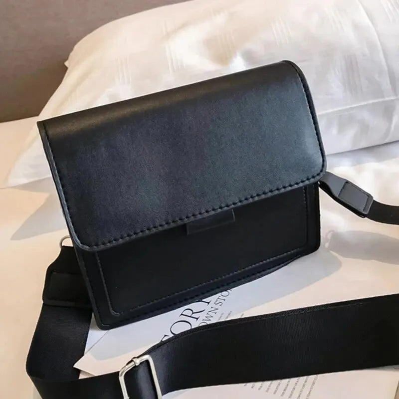 PU Leather Small Flap Crossbody Bag for Women - Travel Handle Shoulder Messenger Handbag