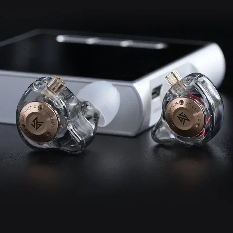 Dynamic Drive In-Ear Wired Earphones - HiFi Bass DJ Monitor Earbuds with Detachable 2-Pin Cable, 3.5mm