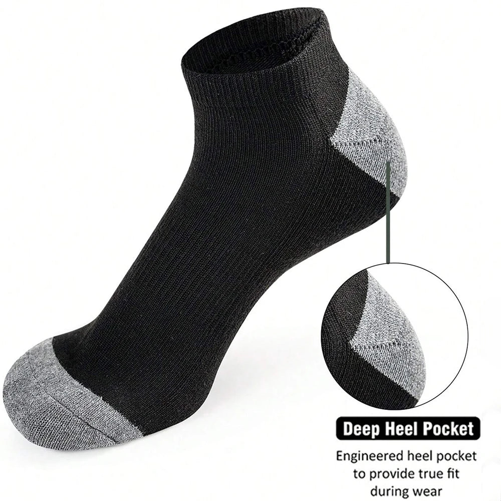 10-Pack Women's Low Cut Breathable Socks — Moisture-Wicking, Odor-Resistant Ankle Socks for Sports & Outdoor