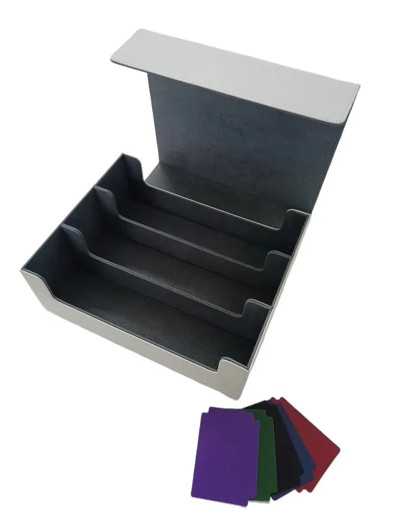 PU Leather Trading Card Storage Box – Holds 1800+ Cards | Magnetic Closure Commander Deck Case for MTG, Pokémon & TCG