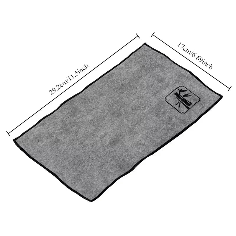 Water-Absorbent Tea Towel Thick Cotton-Linen Tea Cloth Pad 11.5 x 6.7 in (29.2 x 17 cm) Zen Tea Table Mat