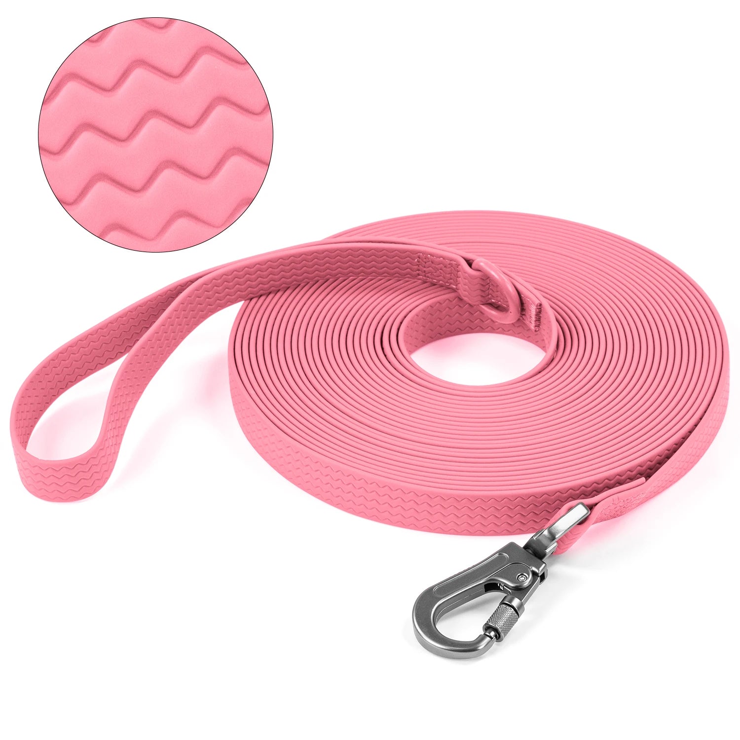 Waterproof PVC Dog Leash — Non-Slip, Easy-Clean Training Leash for Medium & Large Dogs — 1.8 m (6 ft), 3 m (9.8 ft), 5 m (16.4 ft), 10 m (32.8 ft)