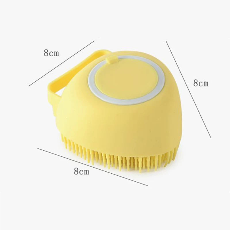 Silicone Pet Bath Massage Glove — Soft Grooming Brush for Dogs, Puppies & Cats