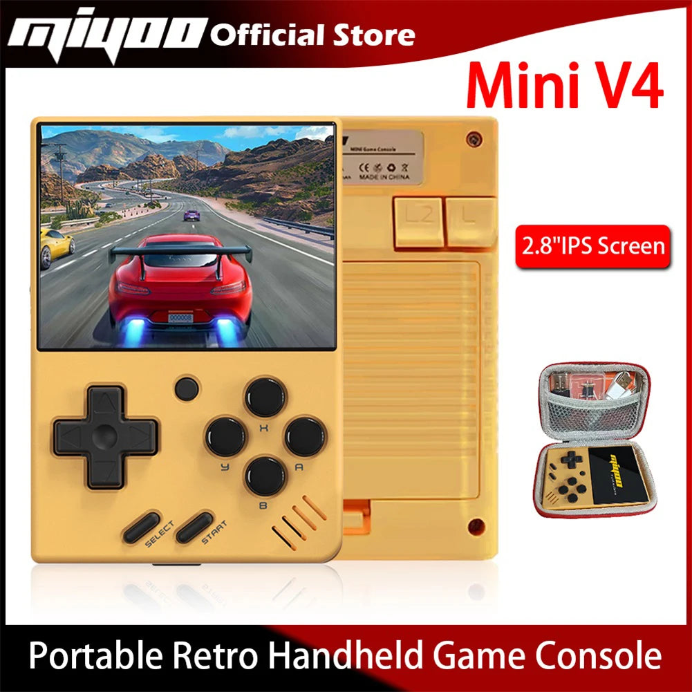Portable Retro Handheld Game Console 2.8-Inch (71 mm) IPS Screen Linux Classic Gaming Emulator, 5K+ Games, 2000mAh