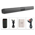 Bluetooth 5.3 Stereo Soundbar 2.0 Channel Portable Home Cinema Speaker with Remote, RCA AUX & TF Card