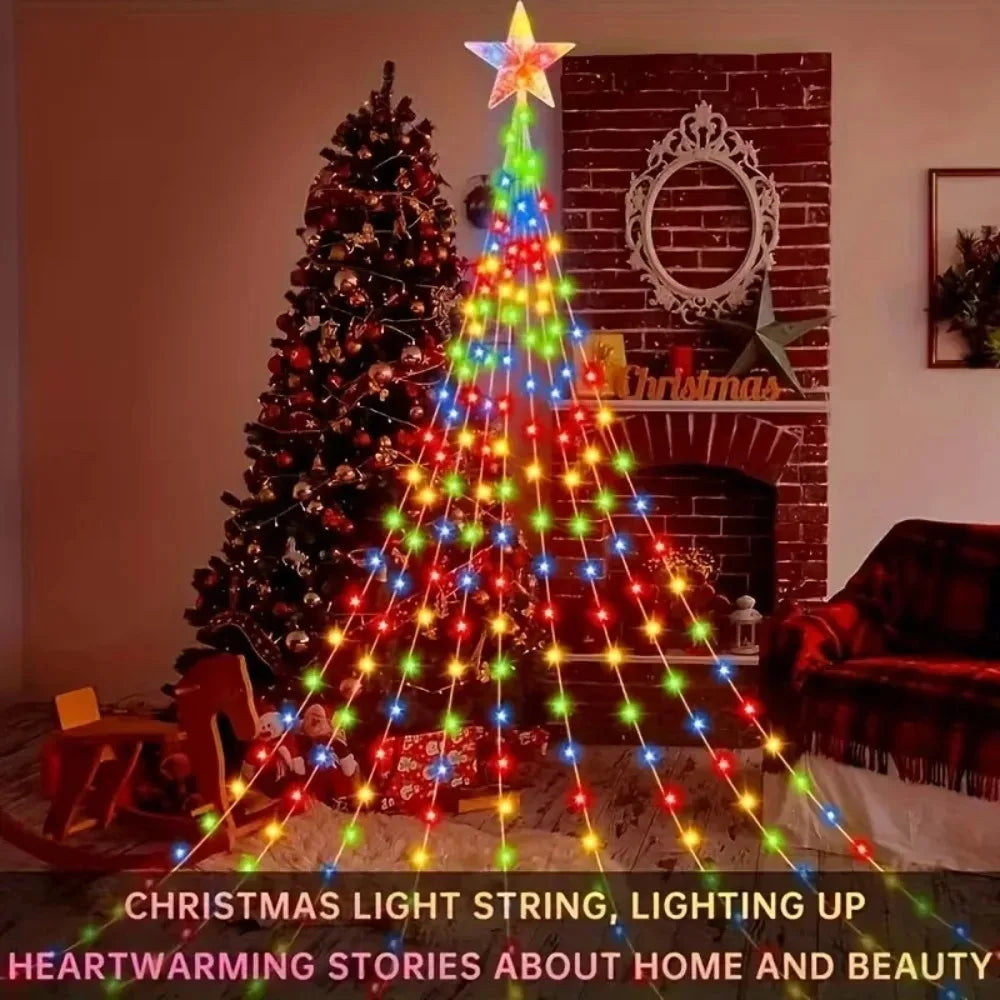 Multicolor USB Fairy String Lights 8 Modes Waterproof Christmas Lights for Indoor Outdoor Tree Yard