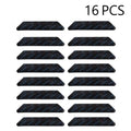 Carpet Non-Slip Corner Grippers 8/16-Pack Reusable Washable Anti-Curling Rug Tape Pads