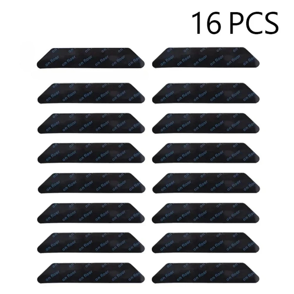 Carpet Non-Slip Corner Grippers 8/16-Pack Reusable Washable Anti-Curling Rug Tape Pads