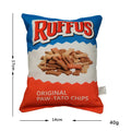 Plush Crisps Squeaky Dog Toy – Bite-Resistant Chew & Dental-Cleaning Toy for Puppies and Small to Medium Dogs
