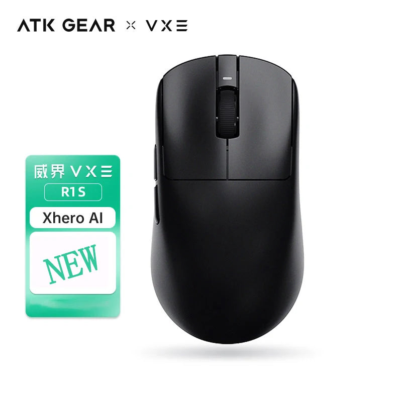 Lightweight Wireless Gaming Mouse - Bluetooth & USB, Rechargeable, 5-Button, 1600 DPI, Right-Handed