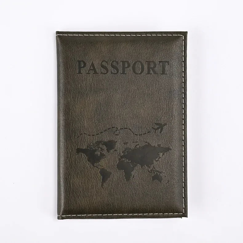 PU Leather Passport Holder Wallet – Travel Passport Cover & Card Case for Women and Men