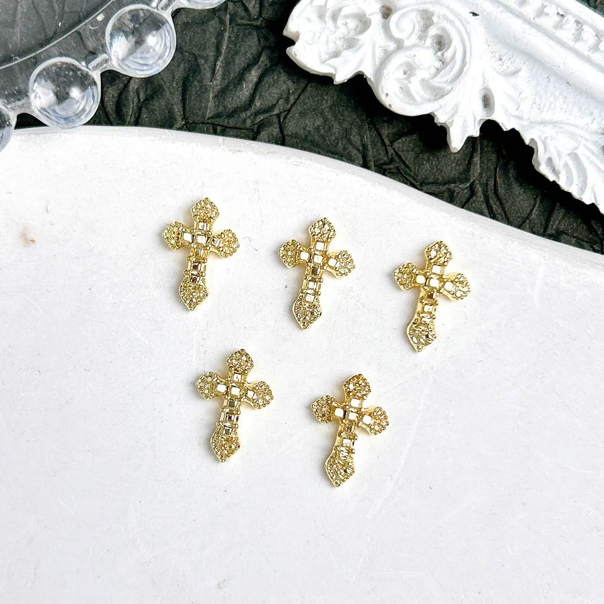 20-Pack 3D Cross Nail Charms for DIY Manicure view 9
