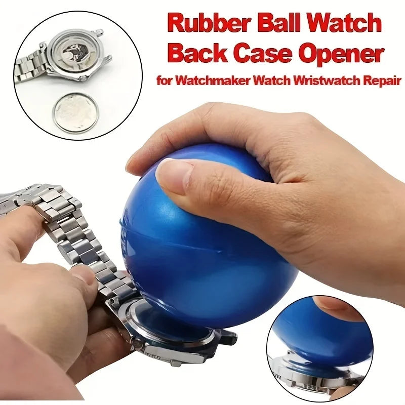 Rubber Ball Watch Back Case Opener - Non-Slip Rotating Back Cover Tool for Watch Repair