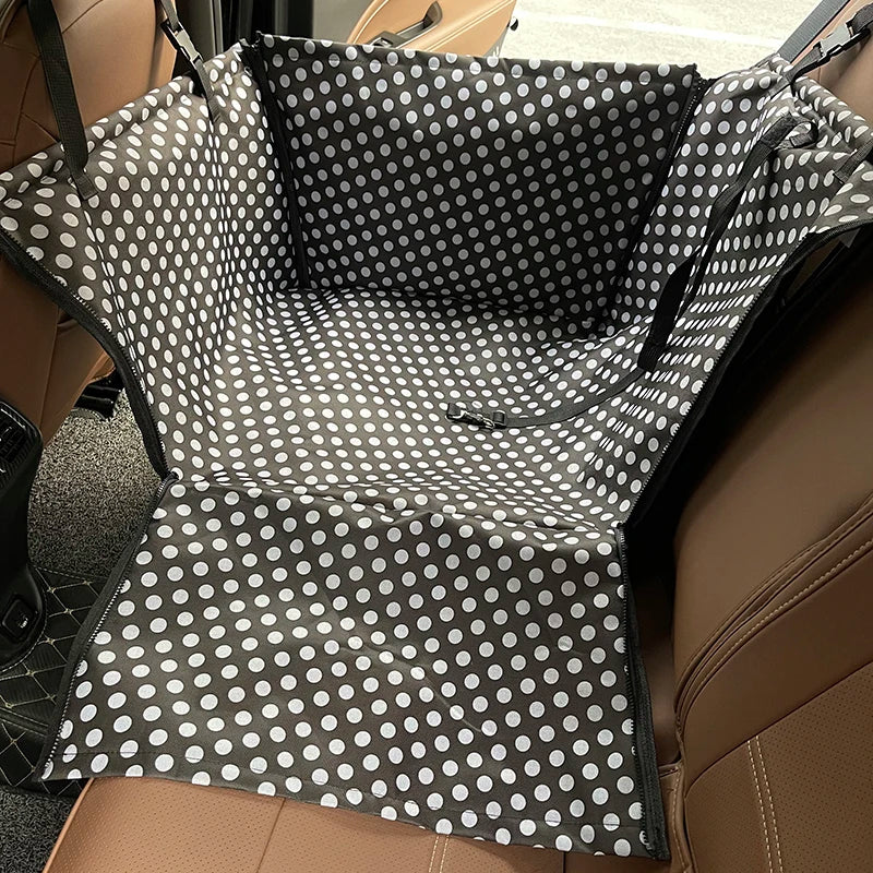 Pet Car Seat Cover Hammock for Dogs & Cats Waterproof Rear Bench Protector 60x35x53 cm (23.6x13.8x20.9 in)